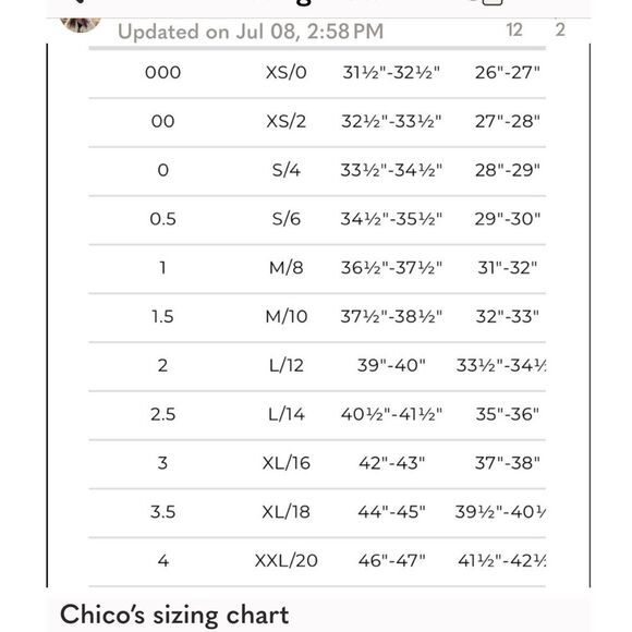 CHICO’S Crop pants women’s size 1.5 or  M/10 Tan flat front wide leg. - Picture 13 of 13